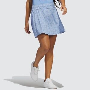 ADIDAS Blue Leopard Print Golf Skirt